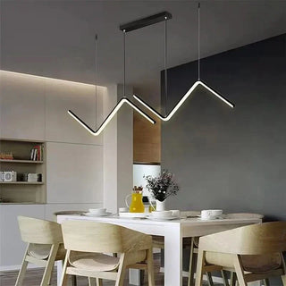 Modern Pendant Lamp – Adjustable Pendant Light with Chic Black & White Finish