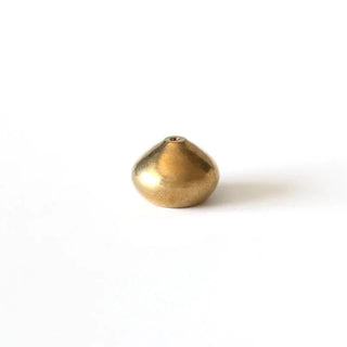 metal incense holder mini water drop brass burner elegant compact close-up