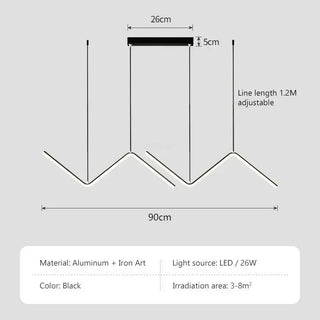 Dimmable Pendant Light – LED Aluminum Metal Ceiling Lamp | Adjustable Brightness