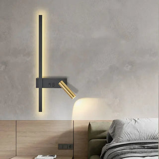 Adjustable LED Wall Light – Aluminium Dual Head Wall Sconce | Modern Black Gold Lighting