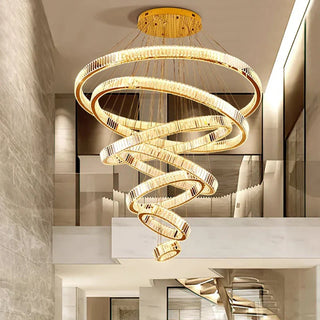 Modern Crystal Pendant Light – Luxury Dining Room Lighting With Remote Control