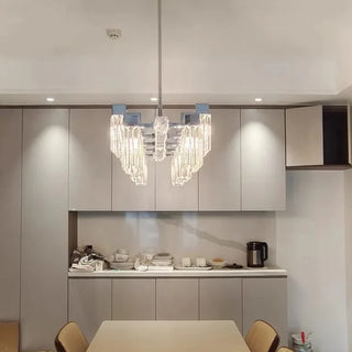 Crystal Pendant Lamp – Modern E14 Light Fixture | Dimmable Dining Room Lighting