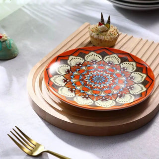 hand painted ceramic plates earthworks luxury italian ceramic dinnerware elegant table setting detail
