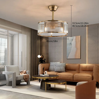 Industrial Ceiling Light – Gold Brass Kitchen Fixture | Vintage Warm Lighting