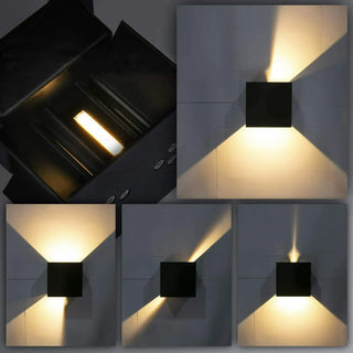 Modern LED Wall Light – Aluminum Black Fixture with Integrated LED Technology