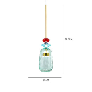 Colorful Pendant Lamp – Nordic Style Geometric Pendant Light with LED Energy Efficient Lighting