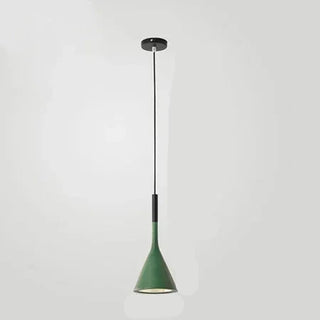 Conical Aluminum Pendant | Adjustable Cable Lighting - Matte Finish Light Fixture