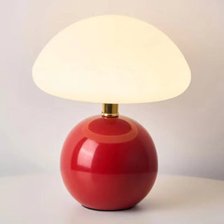 Ceramic Table Lamp – Modern LED Bedroom Lighting With Soft Ambient Light