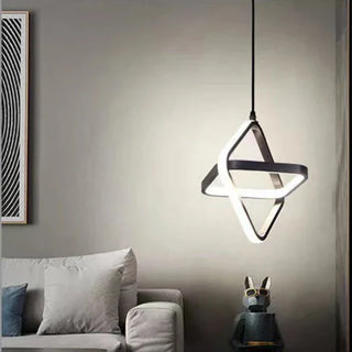 Modern Pendant Lamp – LED Pendant Light with Polished Steel Finish for Dining Room