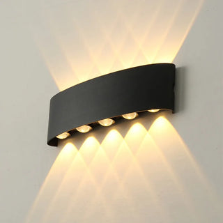 Waterproof Outdoor Wall Lamp – Black LED Up and Down Lighting | Architectural Façade Fixture
