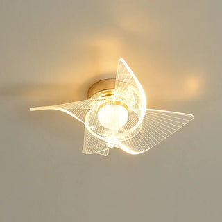 Gold LED Ceiling Light – Modern Nordic Design Acrylic Fixture for Living Room