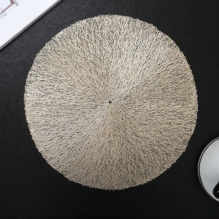 heat insulation placemats non slip pvc dining coasters table protection pads front view