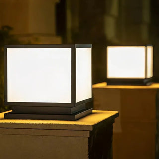 Solar Table Lamp – Modern Waterproof Outdoor Solar Lantern with Integrated LED