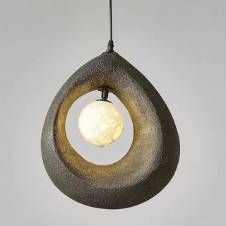 Wabi-Sabi Pendant Light – Handcrafted Organic Pendant Lamp with Soft LED Lighting