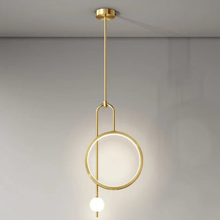 Modern Ring Pendant Light – LED Hanging Lamp With Adjustable Height & Warm Accent Lighting
