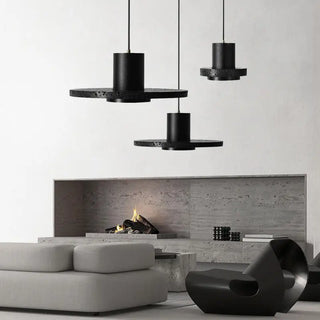 Black Pendant Light – Minimalist LED Pendant Lamp for Bedroom & Office