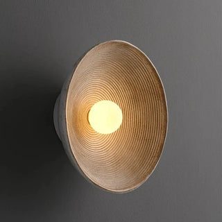 Solar Ripple Wall Light – Adjustable LED Lighting With Frosted Glass Shade