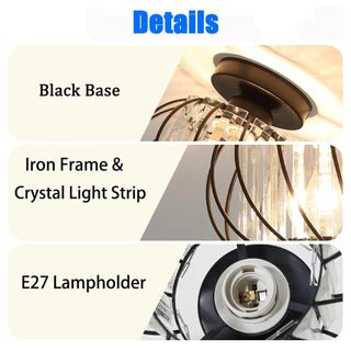 Vintage Ceiling Light – Black Steel Fixture | Energy Efficient Dining Room Lighting