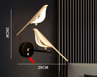 Applique murale Birdy – Applique murale LED moderne avec un design d'oiseau élégant