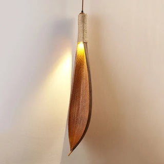 Wooden Pendant Light – Bamboo Hanging Lamp With Adjustable Cord | Wabi-Sabi Lighting