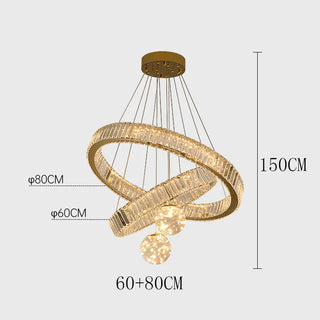 Modern Crystal Chandelier – Dimmable LED Lighting | Elegant Living & Dining Room Fixture