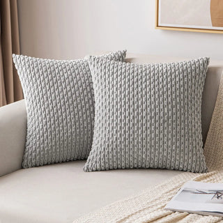 oslo cushion covers woven polyester cotton modern minimalist 40x40 to 50x50 cm angle view