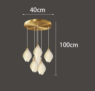 Modern Glass Pendant Light – Dimmable LED Pendant Lamp for Living Room Lighting