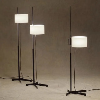 Spanish Floor Lamp – Modern Metal Base with Fabric Shade | LED Ambient Lighting