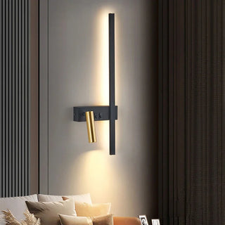 Adjustable LED Wall Light – Aluminium Dual Head Wall Sconce | Modern Black Gold Lighting