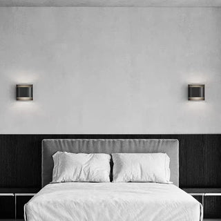 Black Metal Wall Light – Matte Black Light Fixture for Bathroom Mirror Lighting
