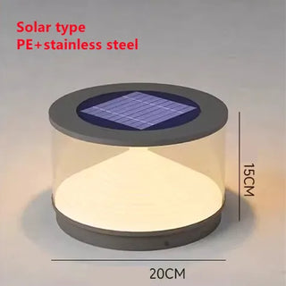 Solar Garden Lamp – Stainless Steel LED Outdoor Solar Light with Long Lasting Battery