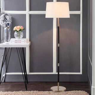 Minimalist fabric floor lamp front — postmodern simple shade