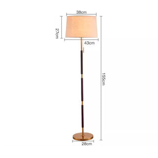 Minimalist postmodern fabric floor lamp wide — warm