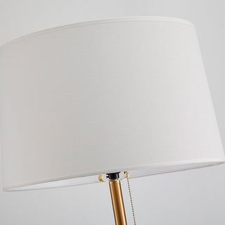 Simple fabric lamp detail — postmodern minimalist warm
