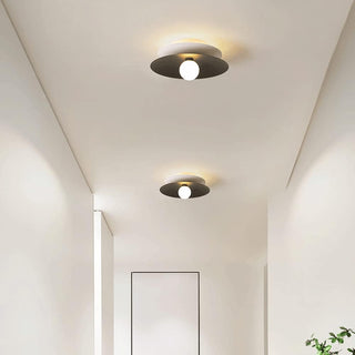Entry hall ceiling lamp with soft ambient LED lighting