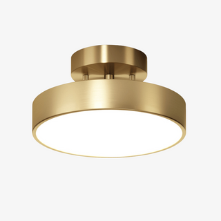 Led Copper Ceiling Light - Semi Flush Mount Modern Fixture with Acrylic Shade