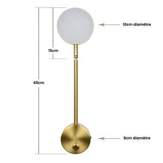 Rotating Wall Light – Directional LED Metal Sconce with Warm Ambient Lighting