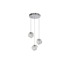 Clear Glass Pendant Light – Modern Ambient Dining Light With Adjustable Cord