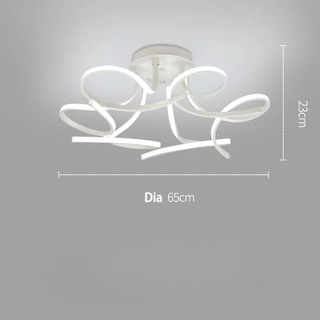 Contemporary Ceiling Light – Modern Flower Shape Soft LED Lamp for Living Room