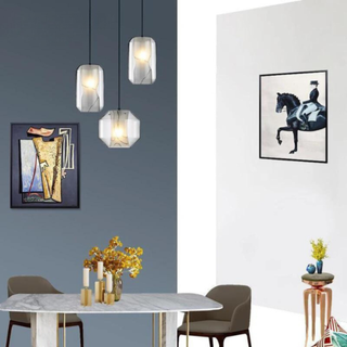 Scandinavian Pendant Lamp – Handmade Glass Lampshade | Nordic Pendant Light Fixture