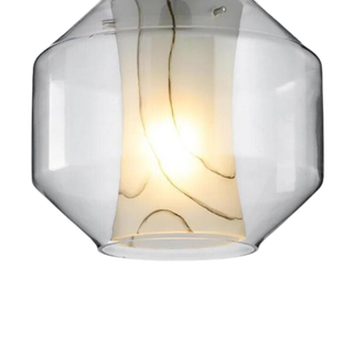 Scandinavian Pendant Lamp – Handmade Glass Lampshade | Nordic Pendant Light Fixture