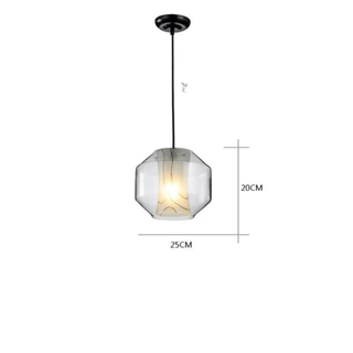 Scandinavian Pendant Lamp – Handmade Glass Lampshade | Nordic Pendant Light Fixture
