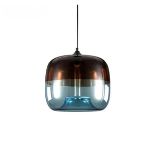 Pendant Lamp – Glass Pendant Light With E27 LED Bulbs & Warm Lighting Ambiance