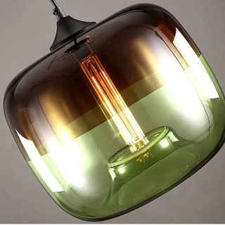 Pendant Lamp – Glass Pendant Light With E27 LED Bulbs & Warm Lighting Ambiance