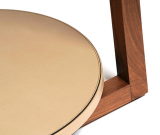 valet stand walnut wood furniture leather tray brass finish bedroom set view