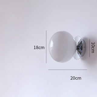 Round head glass vintage E27 wall lamp — sconce