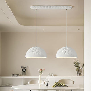 Vintage resin pendant top view — adjustable ceiling fixture