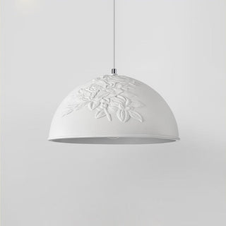 Resin vintage pendant side view — adjustable ceiling fixture