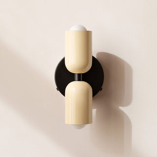 Modern two light adjustable double head wall sconce — lamp