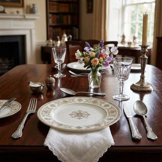 Vintage-Inspired Antique Silver-Tone Cutlery Set